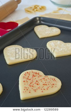 Pan Of Heart Cookies