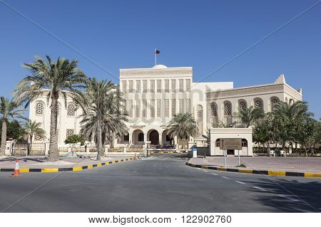 MANAMA, BAHRAIN - NOV 14: Isa Cultural Centre National Library in Manama. November 14, 2015 in  Bahrain, Middle East