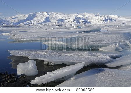 Jokulsarlon Is A Large Glacial Lake In Southeast Iceland, On The Edge Of Vatnajökull National Park.