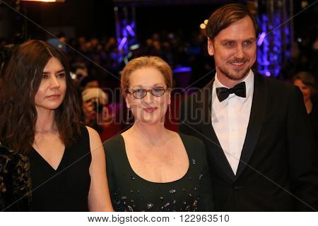  Lars Eidinger, Meryl Streep, Malgorzata Szumowska  attends the closing ceremony of the 66th Berlinale International Film Festival on February 20, 2016 in Berlin, Germany.