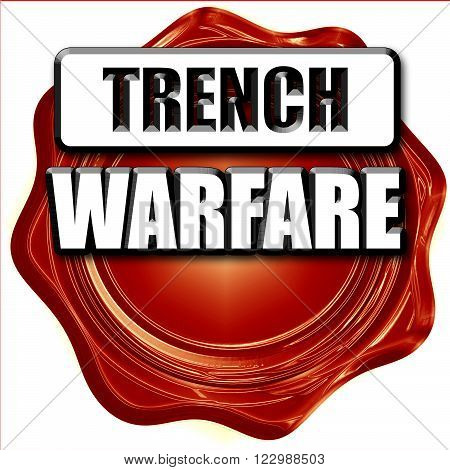 trench warfare sign with some soft lines