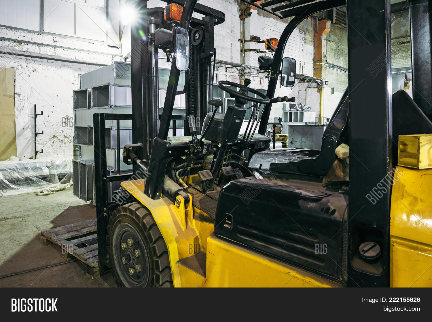 Forklift Truck Inside Image & Photo (Free Trial) Bigstock