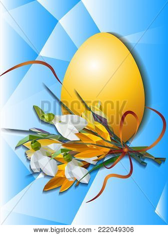 colorful easter eegs vector, spring Christian holiday