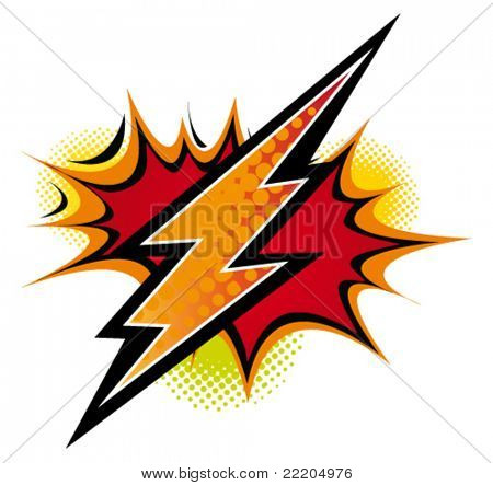 Comic flash. Vector