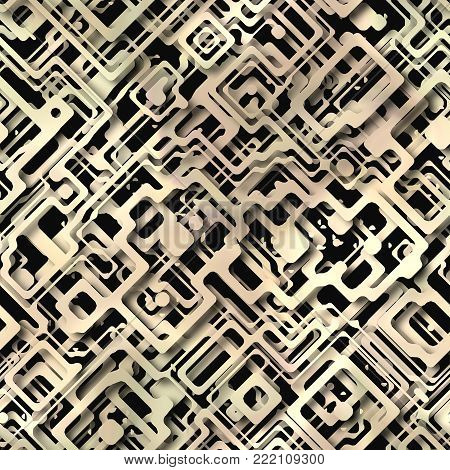 Abstract Hi-Tech Network Paper Pattern -  Seamless Background