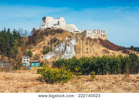 Ruins of Rabsztyn castle near Krakow, Poland