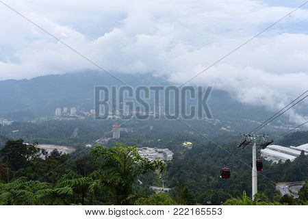 Genting Highlands, Malaysia - November 2, 2017: Awana Skyway At Genting Highlands