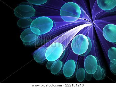 Fractal  Transparent  Bubbles Background   - Fractal Art