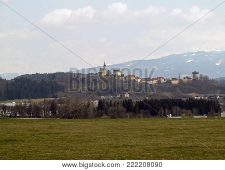 Town Althofen is located in the Krappfeld Valley between the Gurktal Alps mountain range in the west and the Lavanttal Alps in the east.