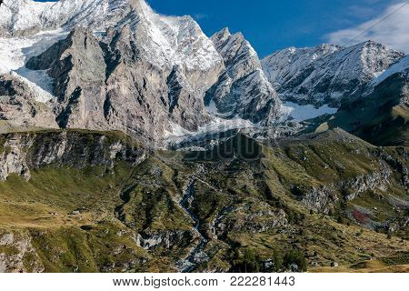 Alpi pennine, Vista del Cervino, Cervinia, Italia