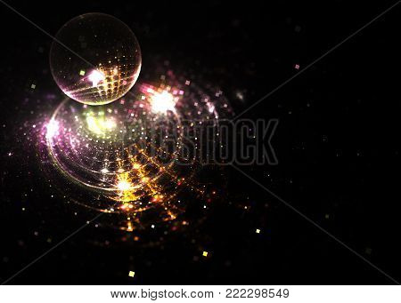 Fractal Shine Ball - Fractal Art  - 3d Image