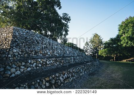 Large Stone Structure Landmark In Ipswich, Queensland.