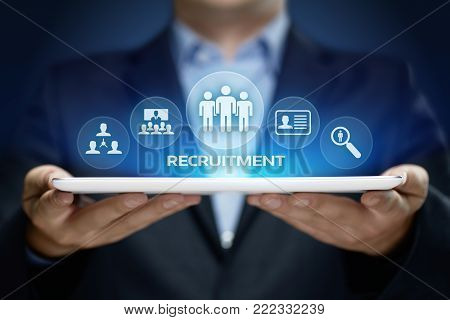 Recruitment Career Employee Interview Business HR Human Resources concept.