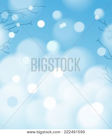 Blurred backgrounds for your projects. Winter abstract background with hints of color. winter background with snowflakes