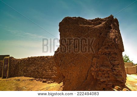 Ruins of ancient city wall in Zinder, Niger
