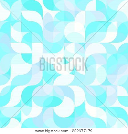 Abstract vector colorful geometric harmonic wave background in modern style for a flat pattern design booklet, folder, or for decoration and background