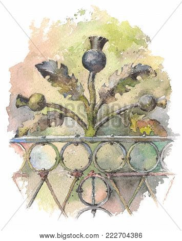 Colorful painting of curves and lines. Illustration for book, fairytales, cards, design and printing