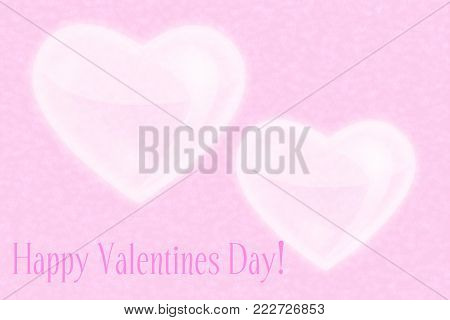 Soft pink background, Happy Valentine`s day. Place for your text