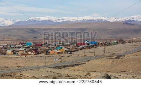 Village of Altai mountains, Russia.