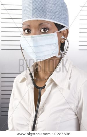 Doctora africano Pose