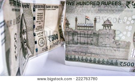500 Rupees Note Collection Indian Currency for Financial Work & Bussiness.