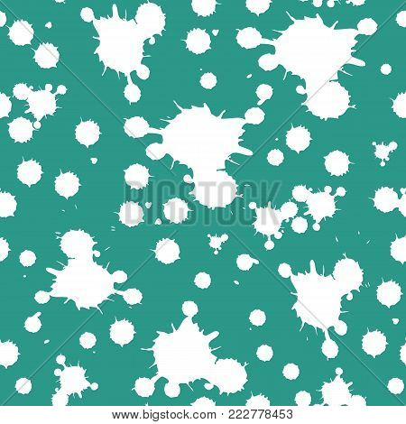 Seamless pattern of blots. Illustration. Background. Endless texture can be used for printing onto fabric and paper or scrap booking.