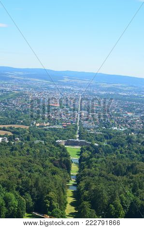 The Wilhelmshoehe Castle Park in Kassel, Germany