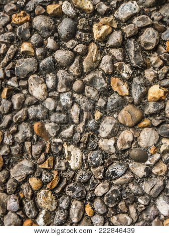 Abstract Background Texture Of Ugly Pebbledash Wall