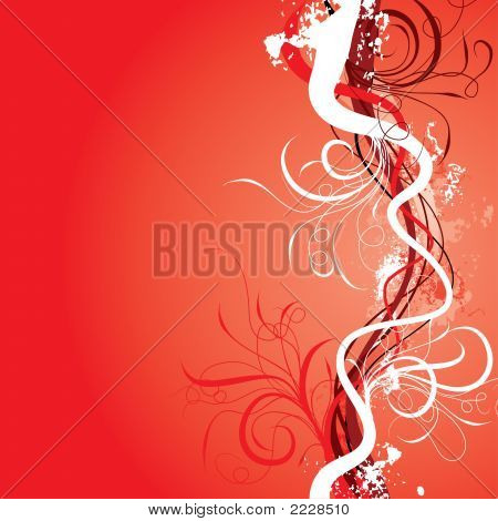 Grunge Floral Background