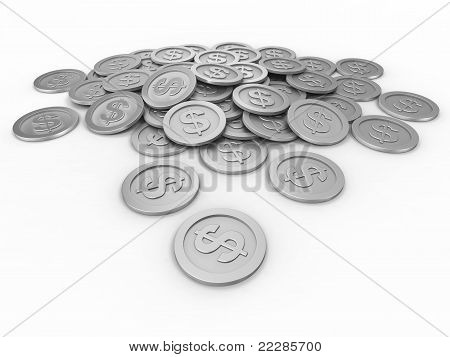 Mønter med dollartegn