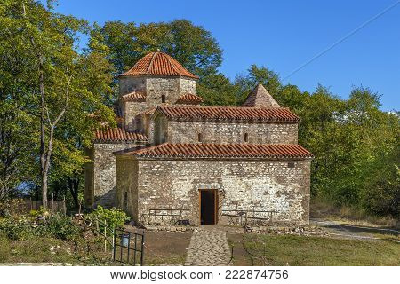 The architectural ensemble Dzveli (Old) Shuamta is Georgian Orthodox Monastery in 7 km from Telavi, Georgia