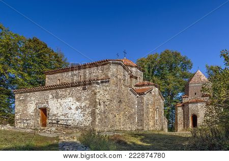 The architectural ensemble Dzveli (Old) Shuamta is Georgian Orthodox Monastery in 7 km from Telavi, Georgia