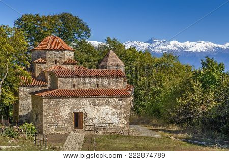 The architectural ensemble Dzveli (Old) Shuamta is Georgian Orthodox Monastery in 7 km from Telavi, Georgia