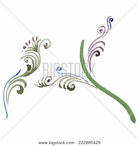 Whorls  in a watercolor style isolated. Whorls aquarelle for background, texture, wrapper pattern, frame or border.