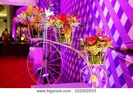 Flowers Pot Decoration view in Indian Wedding