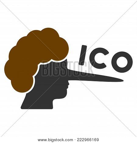 Ico Lier flat vector pictograph. An isolated icon on a white background.