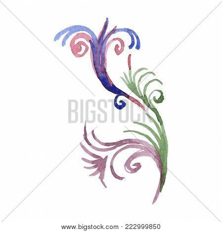 Whorls  in a watercolor style isolated. Whorls aquarelle for background, texture, wrapper pattern, frame or border.