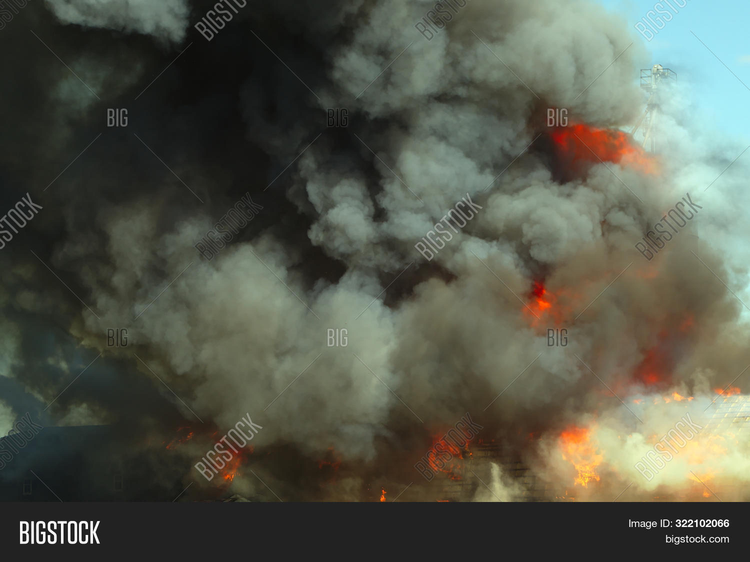 Smoke Fire Background Image & Photo