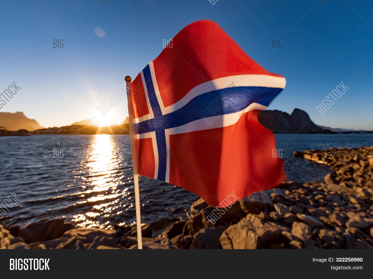 Norway Flag Beautiful Image Photo Free Trial Bigstock