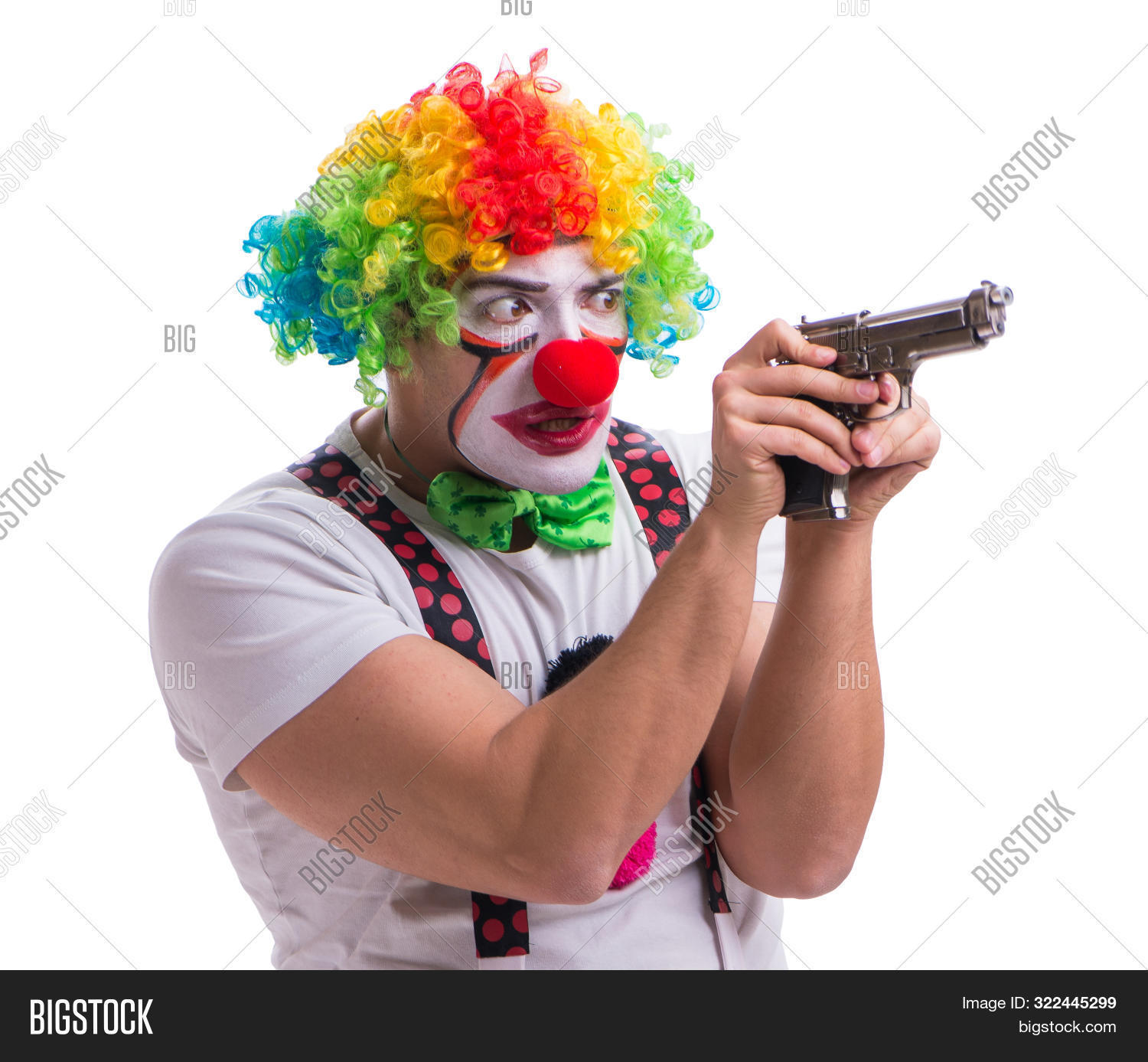 Funny Clown Gun Pistol Image & Photo (Free Trial) Bigstock