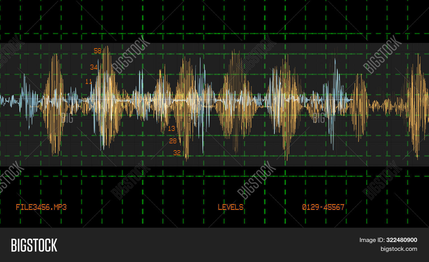 Audio Waveform Image & Photo (Free Trial) | Bigstock