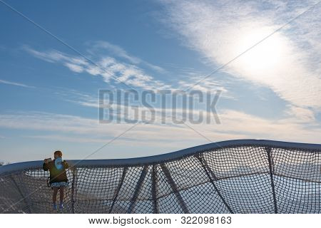 Hokkaido, Japan - May 12 2019 : Panorama View From Unkai Terrace In Summer Time Sunny Day At Tomamu,