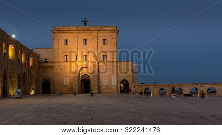 Night View Of The Sanctuary Of Santa Maria Di Leuca