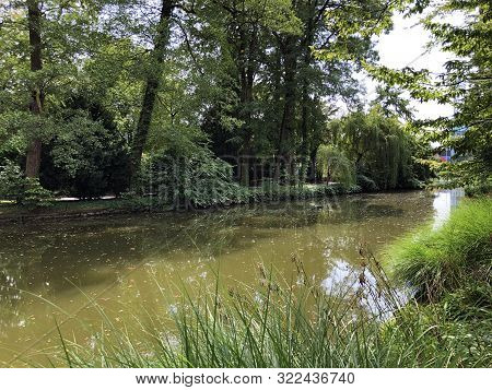 The First Lake In Maksimir Park Or Prvo Jezero U Parku Maksimir - Zagreb, Croatia (hrvatska)