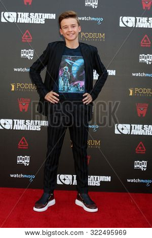 LOS ANGELES - SEP 13:  Maxwell Jenkins at the 2019 Saturn Awards at the Avalon Hollywood on September 13, 2019 in Los Angeles, CA