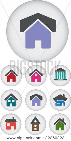 maisons mignons. Vector