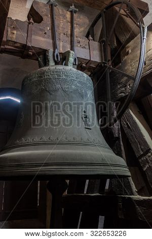 Bell Of The Black Tower Cerna Vez In Ceske Budejovice, Czech Republic