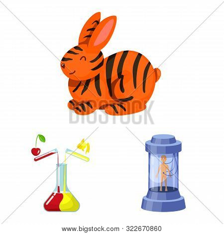 Vector Illustration Of Modified And Genetically Logo. Set Of Modified And Science Stock Vector Illus