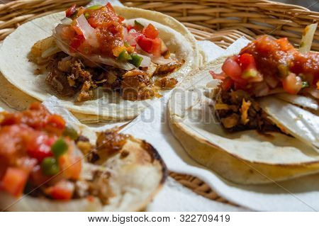 Mexican Carnitas Tacos, Traditional Food Of Michoacán