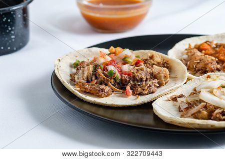 Mexican Carnitas Tacos, Traditional Food Of Michoacán
